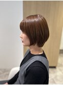 20代30代40代似合わせカットイメチェンオリーブグレーショート