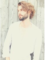 ジジバイワースホワイル(jiji by WORTH WHILE)&nbsp;刈り上げセンターパートサーフカールフェザーパーママレットヘア