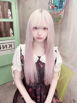 インク 渋谷(INK.) シールエクステで作るホワイトロング