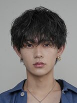 フィフス(fifth)&nbsp;原宿ルーズパーマ波巻きシャドウパーマメンズラウンドマッシュ