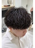波巻きパーマ