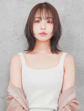 ニューヨークニューヨーク 樟葉店(NYNY) ゆるふわミディアム/ハッシュカット/ベージュ/韓国レイヤー