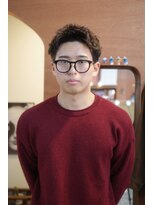 エディ(Edy)&nbsp;メンズパーマスパイキーショートツイストピンパーマ眉毛カット