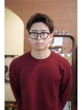 エディ(Edy) メンズパーマスパイキーショートツイストピンパーマ眉毛カット