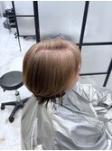 白髪ぼかし脱白髪染め/脱白髪染めハイライト/透明感