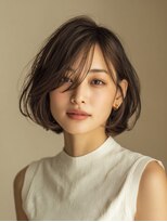 ルシードスタイル グローバルディー 稲毛店(LUCIDO STYLE GLOBAL.D)&nbsp;菱形ショート20代30代40代レイヤーカット韓国ボブ顔周り稲毛