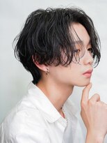 メンズヘアセンス 渋谷(MEN'S HAIR SENSE)&nbsp;ニュアンスパーマ/センターパート/メンズ/眉毛/フェザーパーマ