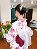 【飲み会・イベント・お祭りに！】浴衣着付け＆ヘアセット　￥6000