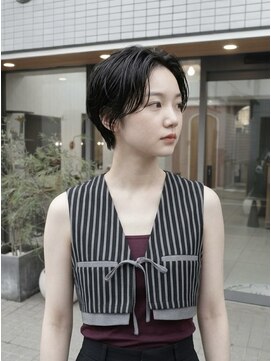 キビト(kibito) ハンサムショートワンカールパーマ新宿若松河田曙橋20代30代