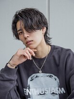 シティ メンズ(CITY men's) メンズ刈り上げフェザーパーマツーブロックセンターパート