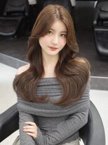 テンダー 川崎(TENDER) 川崎_髪質改善レイヤーワンホンヘアミントベージュ流しバング