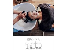 世界初☆加圧式かけ流しの魔法のマイクロバブル☆洗うだけで髪質と頭皮を改善する、究極の魔法☆【marbb】