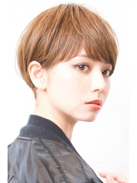 モニカ 西宮北口(Monica) 大人かわいいグレージュ小顔ナチュラルショートボブ