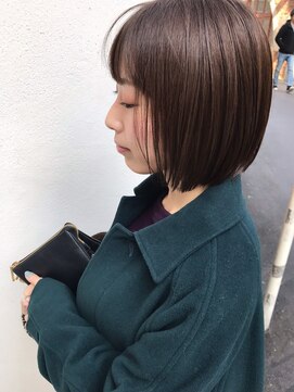 フロート 小阪店(float) オトナボブ_マニッシュショート,ネイビーカラー,フレンチボブ