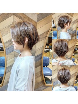 ネオリーブ モカ 川崎チネチッタ店(Neolive mocca) 大人かわいい小顔ひし形ショートボブ30代40代50代川崎