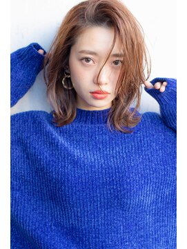 サングース(Sungoose) 韓国風ミディ＃前髪くびれイメチェンラベンダーカラー