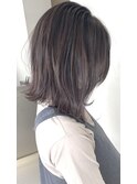 極細highlight、プラチナグレージュ、切りっぱなし［谷合