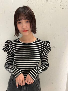 ガリカ(Gallica kinshicho) 【竹之内蔵人】大人かわいいナチュラル外ハネボブ/艶感ベージュ