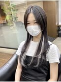 ハイライトMIX エクステ  ロングウルフ ブリーチなしデザイン☆