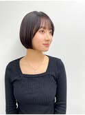 【長谷川】シースルー前髪のボブ