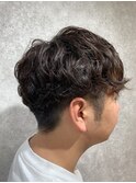 MEN’S HAIR/ブルーブラック/フェザーパーマ/本八幡