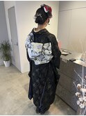 振袖　成人の日 着物ヘアセットアレンジ/YUKA