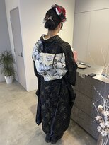 イオス(EOS)&nbsp;振袖　成人の日 着物ヘアセットアレンジ/YUKA