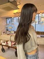 ヘアー アレス(hair ales)&nbsp;黒髪 ロングエクステ 韓国ヘア