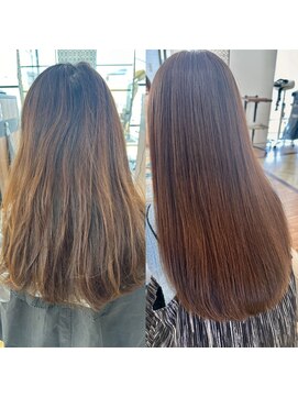 イーストハムアネーロ(EAST HAM anello) 艷やかなカラー髪質改善ストレート