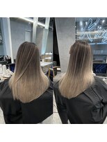 キング 梅田(K!ng)&nbsp;縮毛矯正髪質改善ハイライトレイヤーカット梅田美容室エクステ