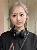 ミルクティーベージュカラーハイトーンカラーケアブリーチカラー
