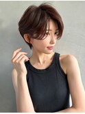 【CANVAS】ショートボブ＿大人ショート＿センターパートショート