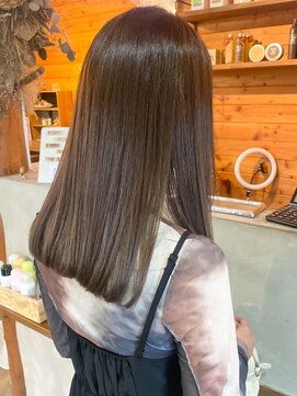 ビスクヘアデザイン(bisq hair design) 髪質改善カラー　艶カラー　ブラウンカラー　ミディアム