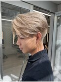 骨格補正カットのみでこの毛流れ◎