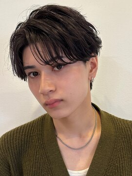 オーシャントーキョー サニー 原宿(OCEAN TOKYO Sunny) シースルーマッシュコンマバングフェザーパーマセンターパート