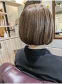 丸みのあるボブ