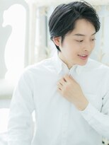 モッズ ヘア 福岡姪浜店(mod's hair)&nbsp;mod's姪浜/ビジネスサイドパート黒髪七三分けニュアンスサーフi