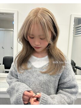 ヴィア 京都烏丸(Via) 10代20代30代/ミルクティーベージュ／ハイトーン／髪質改善