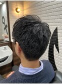 MEN’S HAIR/サーフカール/刈り上げセンターパート/印西
