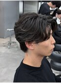 パーマ落とし毛流れストレート縮毛矯正