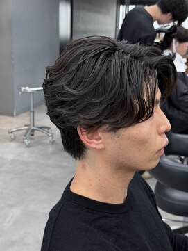 オーバル バイ アピッシュ(OVARL by apish) パーマ落とし毛流れストレート縮毛矯正