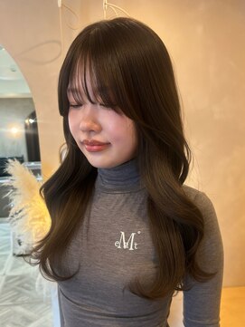 LUVISM 栄店/名古屋/ダブルカラー/ブリーチ/顔周りレイヤー/学割【5月1日OPEN(予定)】 レイヤーカット/ショコラベージュ/ショコラカラー/yuria