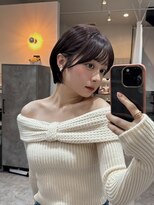 アグ ヘアー ネスト 茨木店(Agu hair nest)&nbsp;大人可愛い20代30代40代丸み小顔ショートボブマッシュ