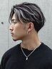 周りと差を付ける【動く束感】カット+白髪ぼかしハイライト+TR [men's/メンズ