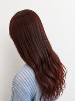 グランミリ(Grand mm)&nbsp;艶めくチェリーブラウン×ゆるウェーブロング  Shinoko.