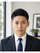 MEN's Baguz MEN'Sカット/ MEN'Sパーマ/ MEN'Sカラー 爽やか清潔感と束感で魅せる大人のビジネスショート