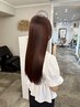 【PRETOWA色味重視】カット+シークレットカラー+髪質改善TR