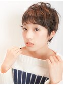 ピクシーベビーショート×毛先パーマ