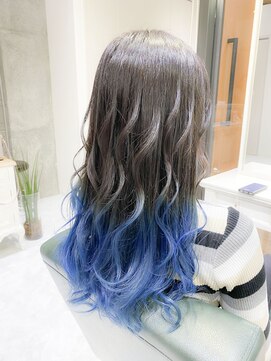 デイズ(days) ブルーカラーグレージュブリーチグラデーションカラー