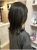 福山美容室caary大人気イルミナカラー ブルーグレージュ